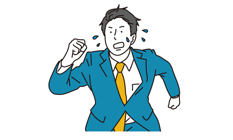 仕事のストレスを感じるイメージ